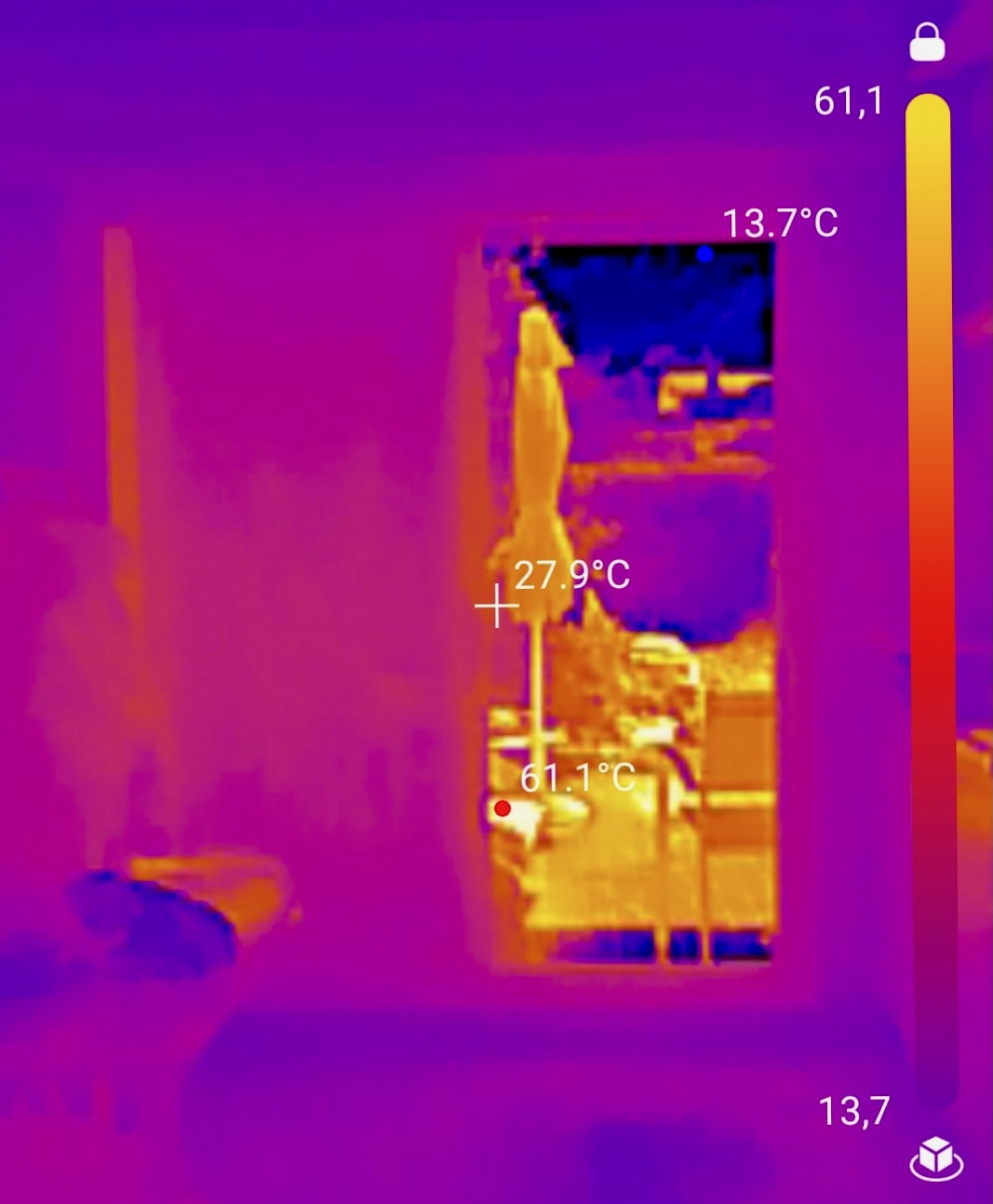 Caméra thermique Topdon TC001 avec son câble adaptateur